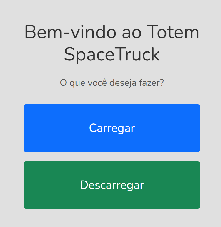 Totem - Escolha da Operação